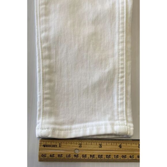 Madewell Womens Size 25 (26x26) White Button Fly 10” High Rise Skinny Crop Jeans - Picture 10 of 10